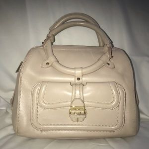 Jimmy Choo Calfskin Tahula Cream Leather